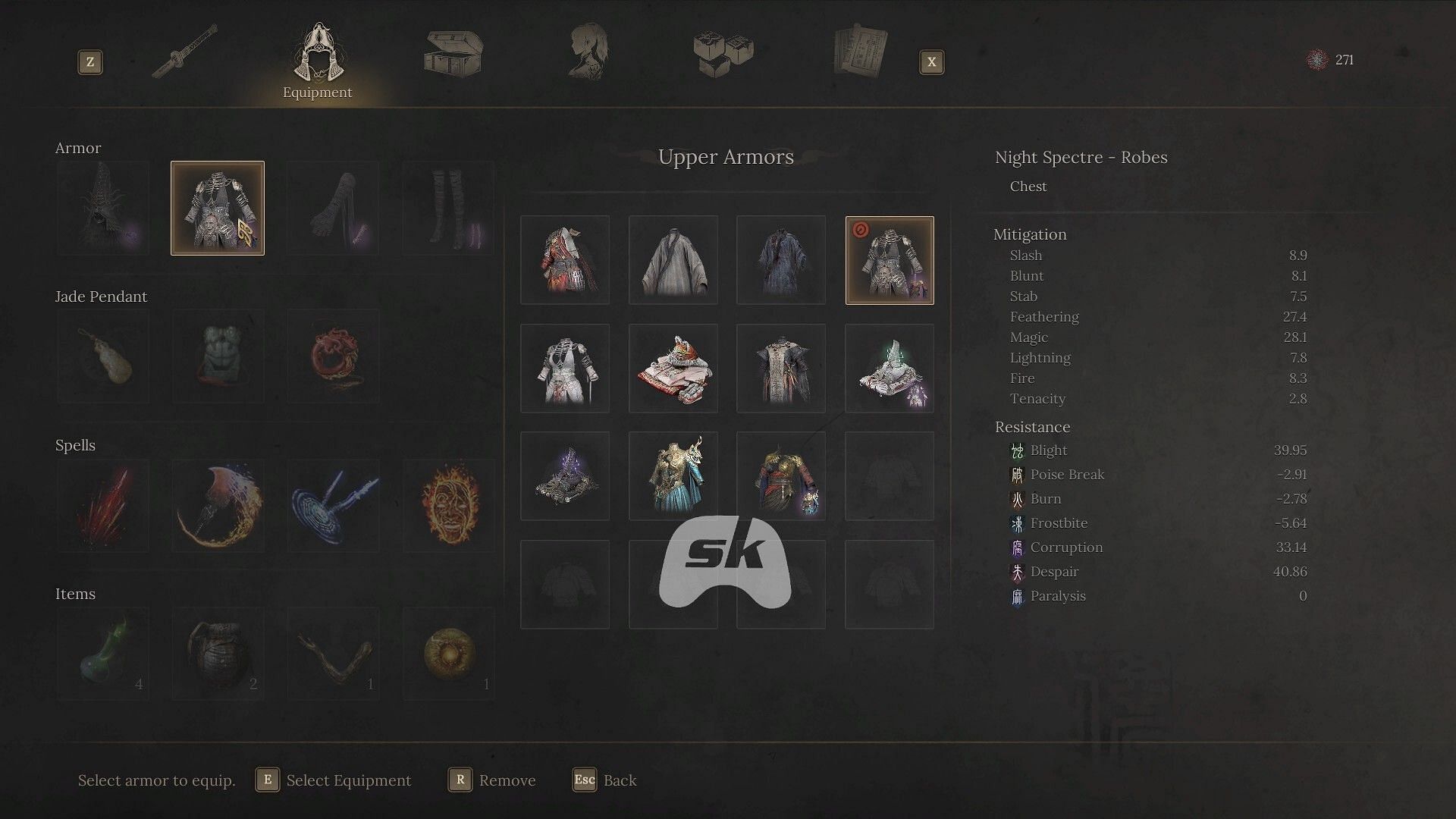 Glimpse at some of the armor sets (Image via Sportskeeda Gaming // 505 Games)